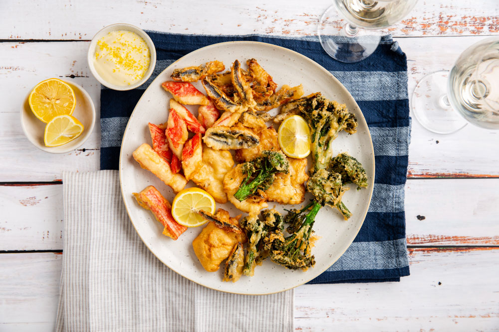 Fritto misto met citroenmayo